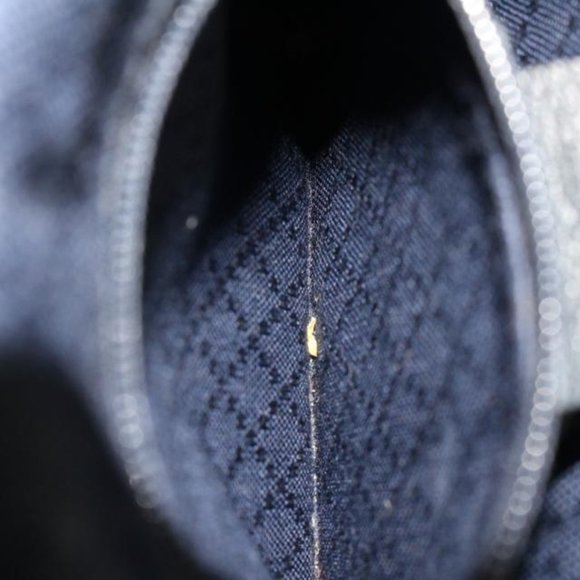 Gucci Navy Suede Bamboo Mini Backpack 56gz421s - Picture 10 of 12